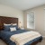 a bed in a room